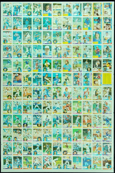 1983 Topps Baseball Uncut Sheets Group (3)