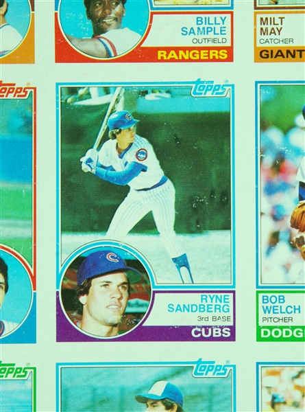 1983 Topps Baseball Uncut Sheets Group (3)