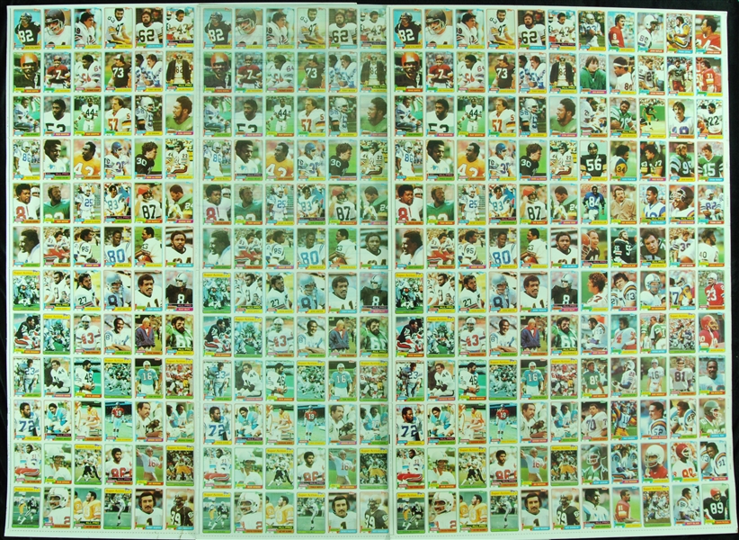 1981 Topps Football Uncut Sheets with Joe Montana RC (3)