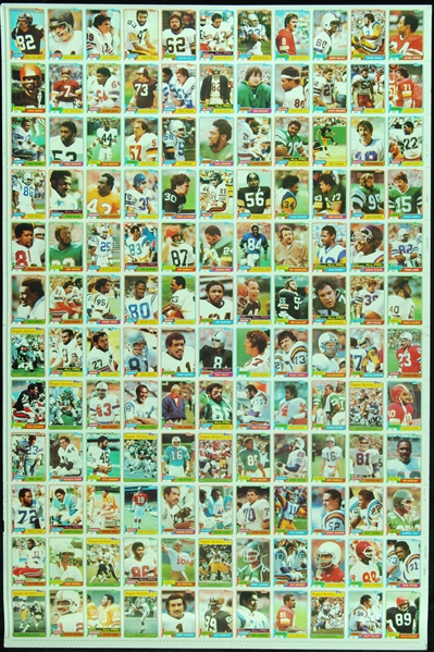 1981 Topps Football Uncut Sheets with Joe Montana RC (3)