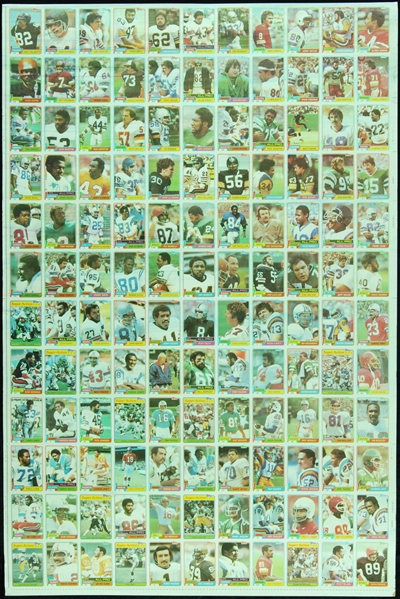 1981 Topps Football Uncut Sheets with Joe Montana RC (3)