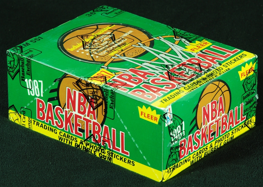 1987-88 Fleer Basketball Wax Box (36) (BBCE)