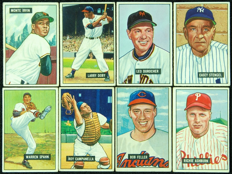 1951 Bowman Baseball Huge Lot With Hall of Famers (330)