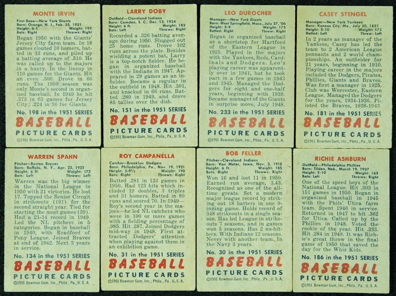 1951 Bowman Baseball Huge Lot With Hall of Famers (330)