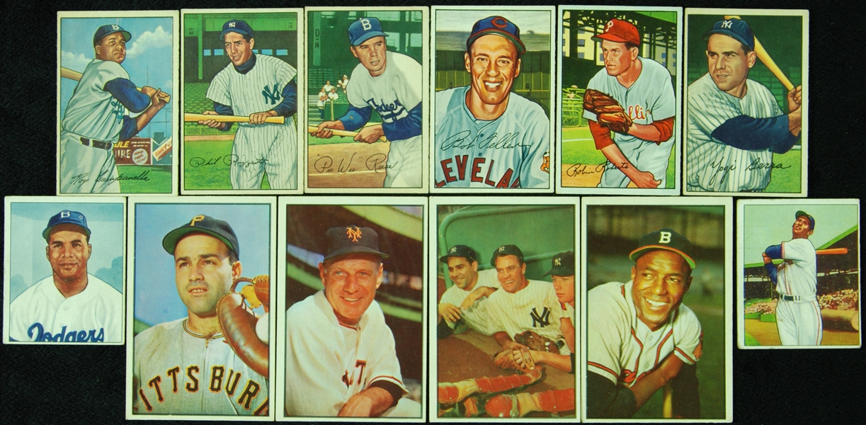 1950’s Bowman Baseball Group With Hall of Famers, Stars (144)