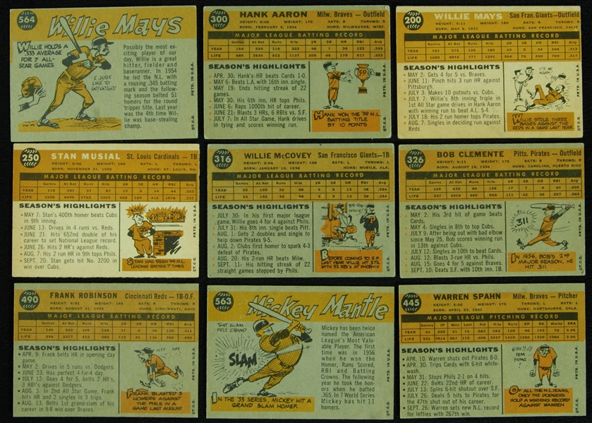 1960 Topps Baseball Complete Set (572)