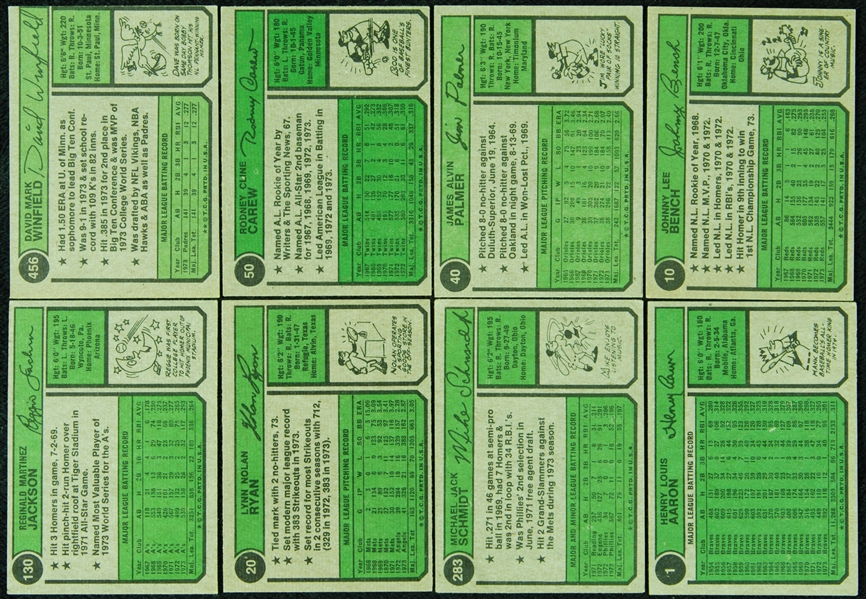 1974 Topps Baseball Complete Set (660)