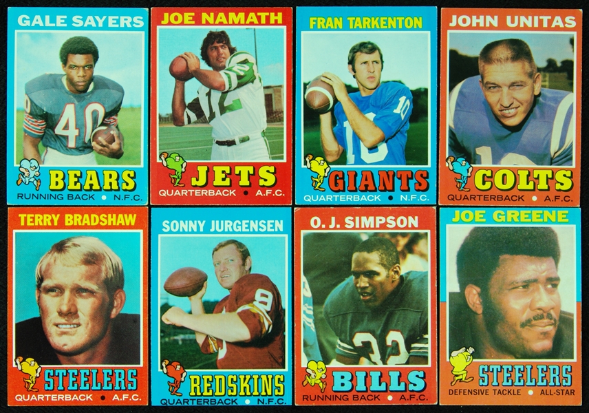 1971 Topps Football Near Set (230/263)