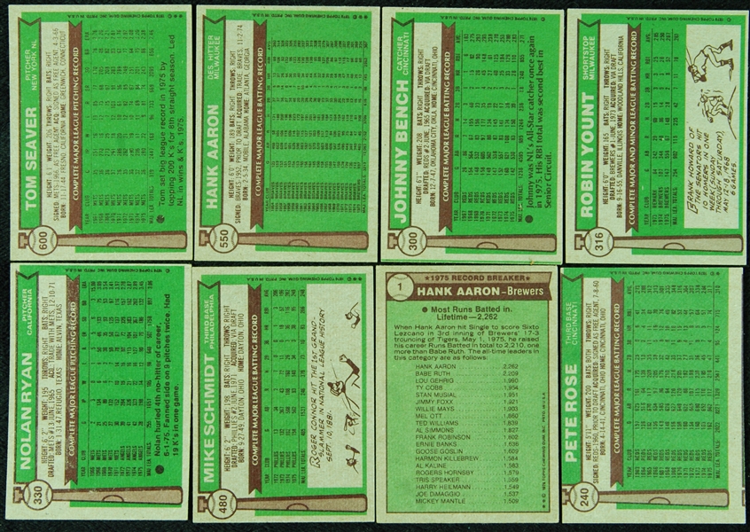 1976 Topps Baseball Complete Set Plus Traded (704)