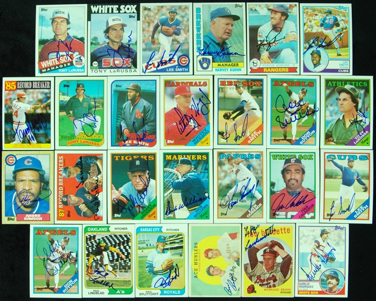 Signed 1959-1990 Topps Baseball Group (1650)