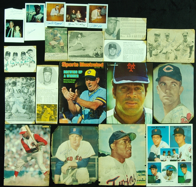 Baseball Signed Magazine Photos (179) (Deceased)