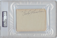 Curly Lambeau Signed Album Page (Graded PSA/DNA 8)