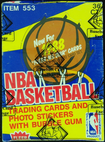 1988-89 Fleer Basketball Wax Box (36) (BBCE)