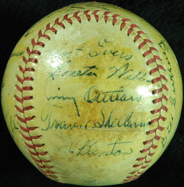 1947 Detroit Tigers Team-Signed OAL Baseball (21) (PSA/DNA)