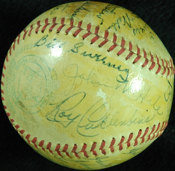 1947 Detroit Tigers Team-Signed OAL Baseball (21) (PSA/DNA)