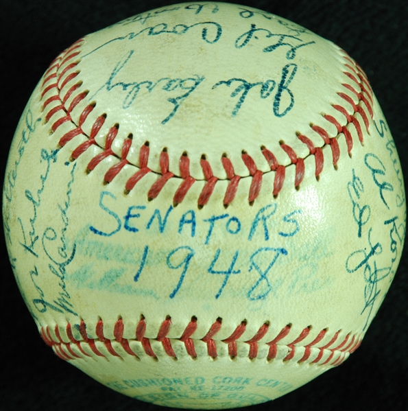 1948 Washington Senators Team-Signed OAL Baseball (25)