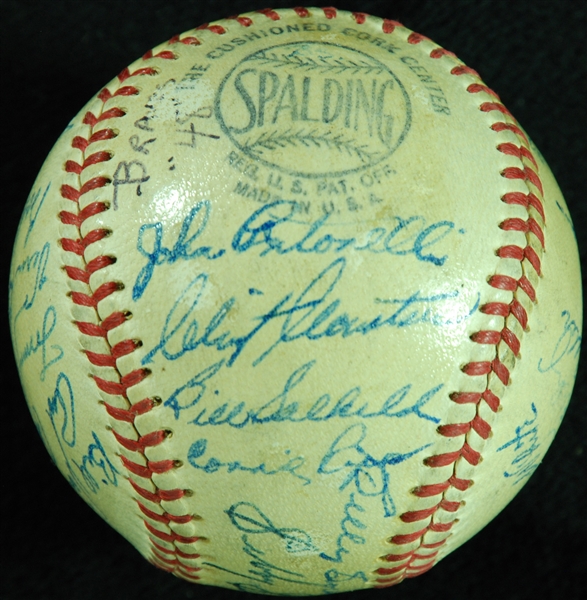 1948 Boston Braves Team-Signed ONL Baseball (24) (PSA/DNA)