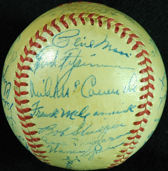 1948 Boston Braves Team-Signed ONL Baseball (24) (PSA/DNA)