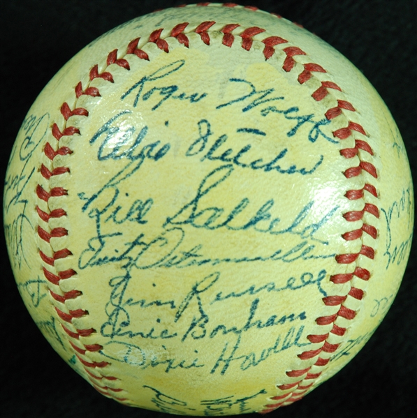 1947 Pittsburgh Pirates Team-Signed ONL Baseball (27) (PSA/DNA)