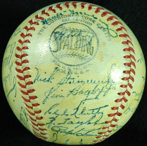 1947 Pittsburgh Pirates Team-Signed ONL Baseball (27) (PSA/DNA)