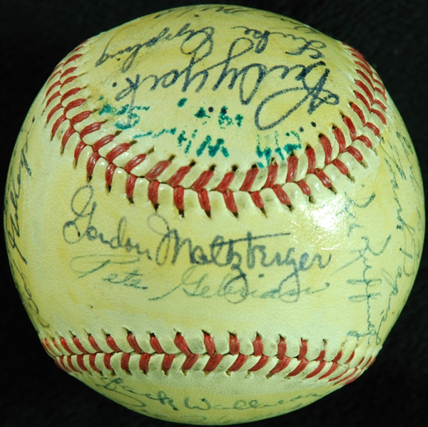 1947 Chicago White Sox Team-Signed OAL Baseball (19) (PSA/DNA)