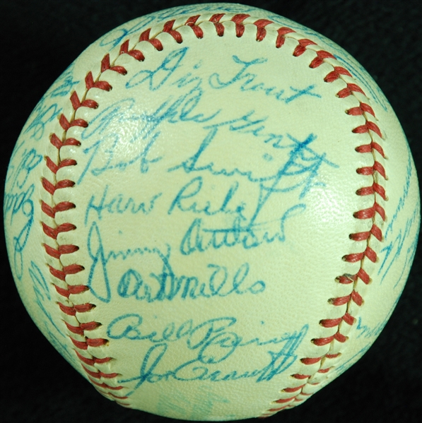 1948 Detroit Tigers Team-Signed OAL Baseball (28) (PSA/DNA)