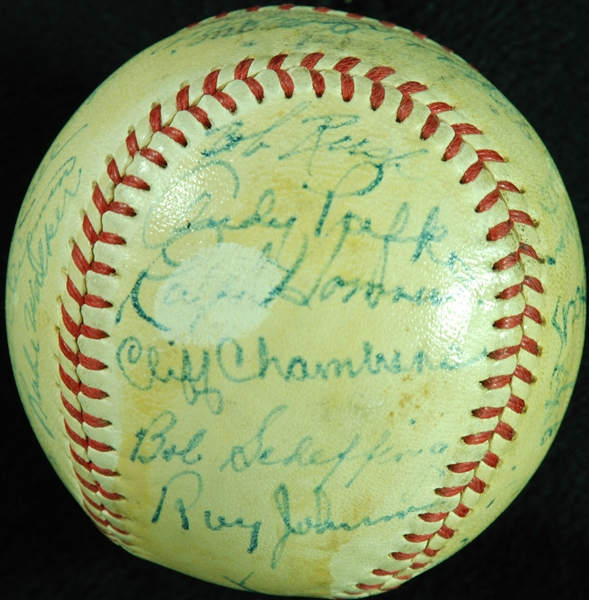 1948 Chicago Cubs Team-Signed ONL Baseball (24) (PSA/DNA)