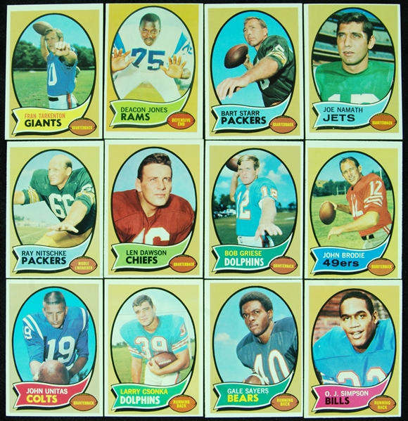 1970 Topps Football Near Set (262/263)