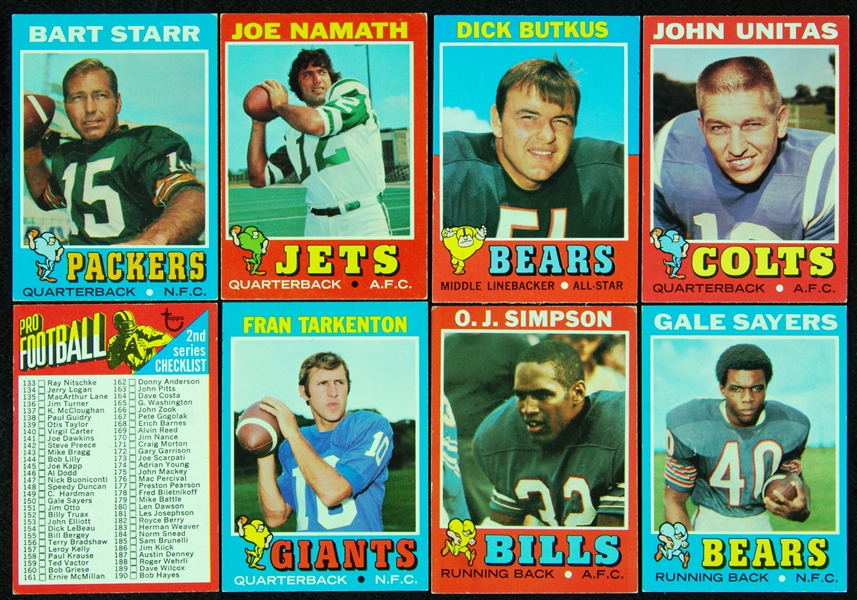 1971 Topps Football Complete Set (263)