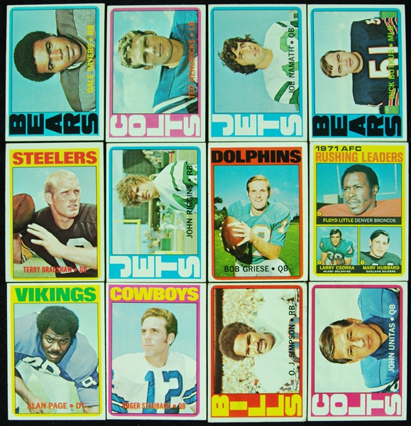 1972 Topps Football Near Set (348/351)