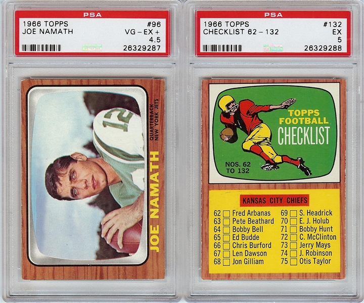 High-Grade 1966 Topps Football Partial Set (102/132)