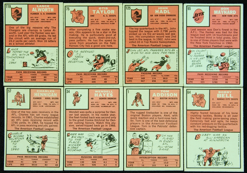 High-Grade 1966 Topps Football Partial Set (102/132)