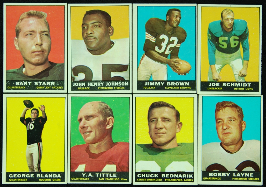 1961 Topps Football Near Set (173/198)