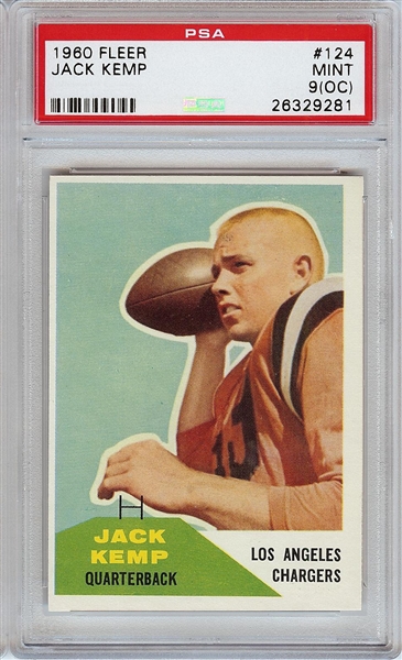 Super High-Grade 1960 Fleer Football Complete Set (132)