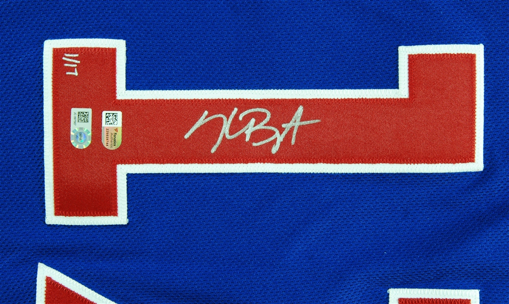 Kris Bryant Signed Cubs Jersey 6-27-16 1st in History (1/17) (Fanatics)