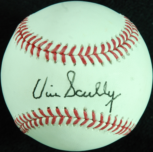 Vin Scully Single-Signed OML Baseball (PSA/DNA)