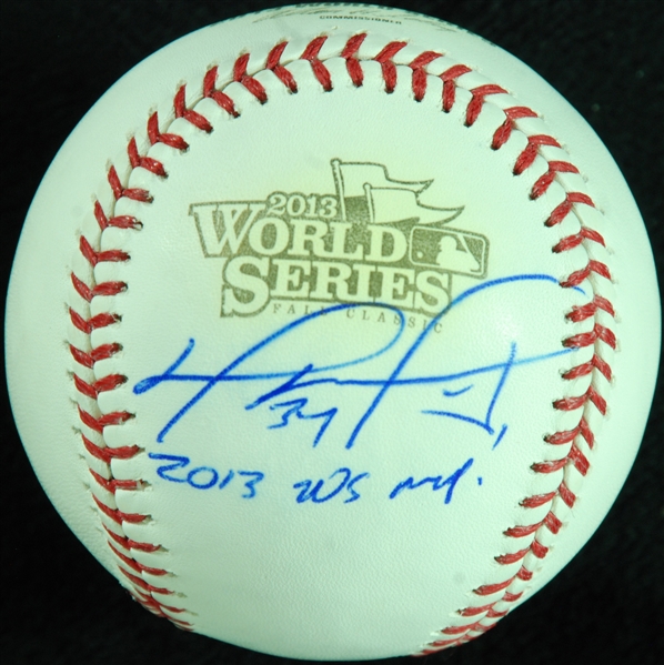 David Ortiz Single-Signed 2013 World Series Baseball Inscribed 2013 WS MVP (Fanatics)