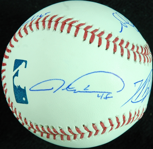 Syndergaard, deGrom, Harvey & Matz Signed OML Baseball (Fanatics)