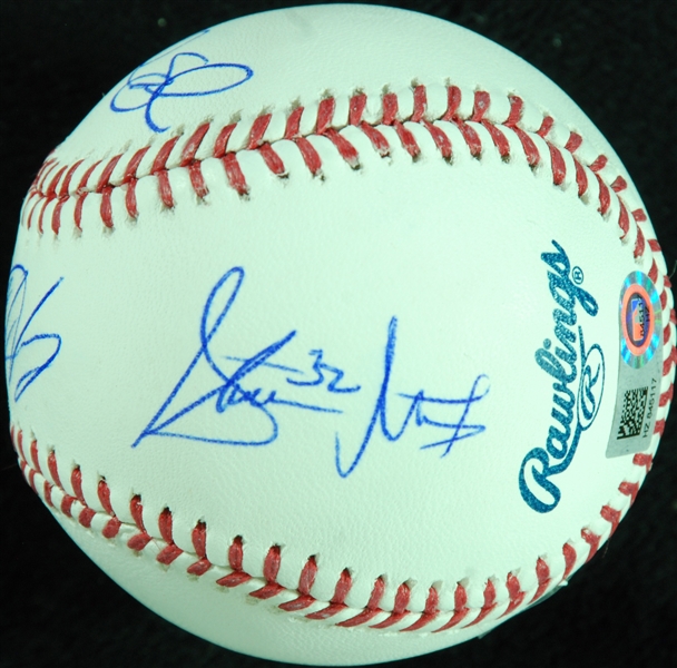 Syndergaard, deGrom, Harvey & Matz Signed OML Baseball (Fanatics)