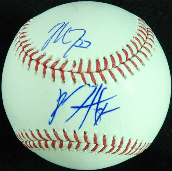 Bryce Harper & Mike Trout Dual-Signed OML Baseball (PSA/DNA) (MLB)