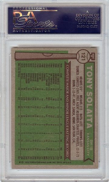 Tony Solaita Signed 1976 Topps No. 121 (PSA/DNA)