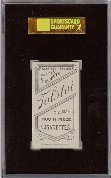 1909-11 T206 Neal Ball (Cleveland) (Tolstoi Back) SGC 5