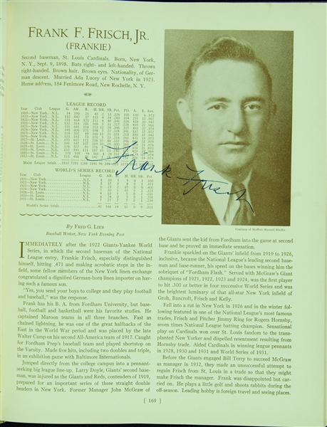 Multi-Signed 1933 Who's Who in Major League Baseball Book (11) (JSA)