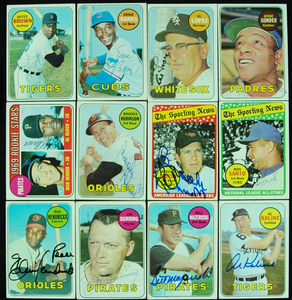 Signed 1969 Topps Baseball Group (107)