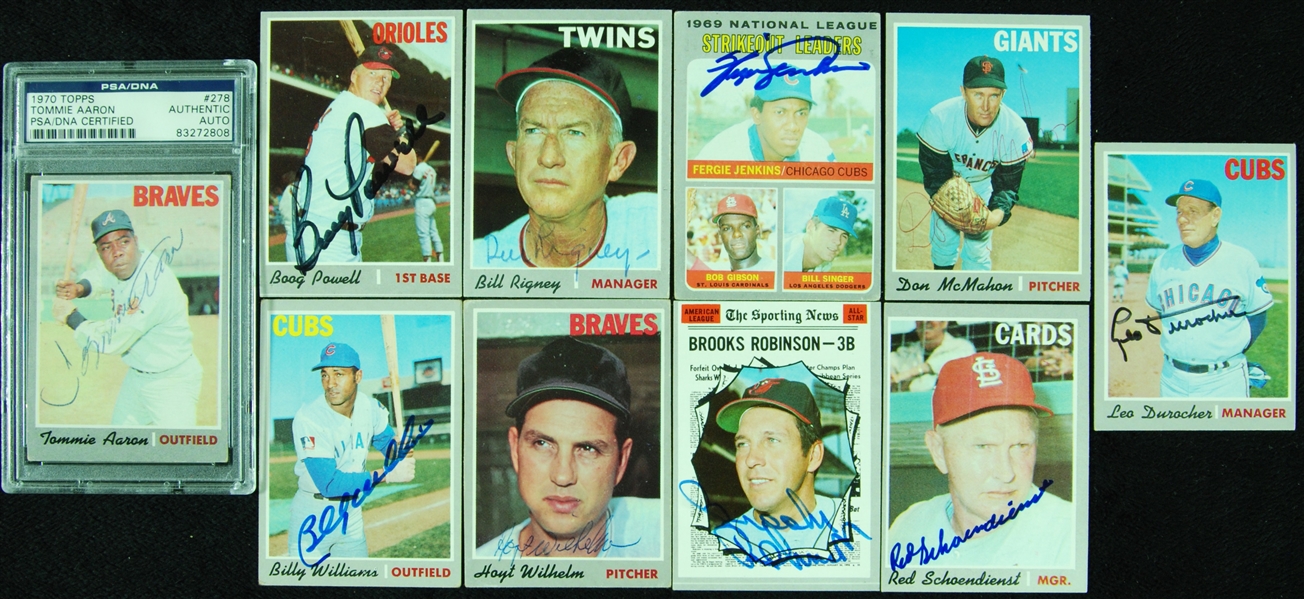 Signed 1970 Topps Baseball Group (98)