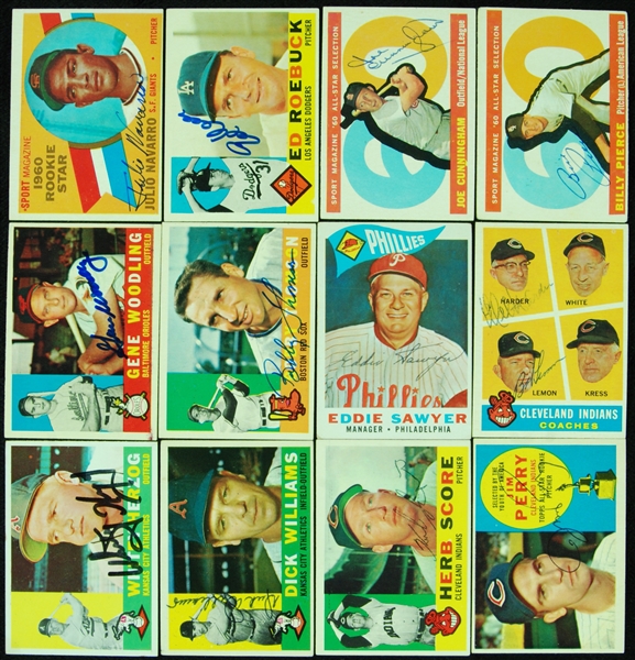 Signed 1960 Topps Baseball Group (70)