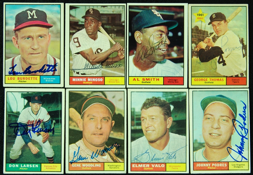 Signed 1961 Topps Baseball Group (82)