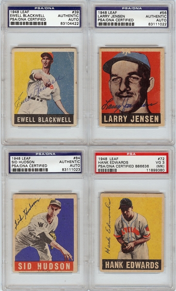 Signed 1948 Leaf Baseball Group (7)