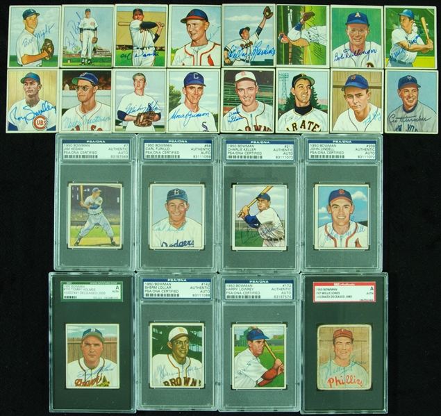 Signed 1950 Bowman Group (24)