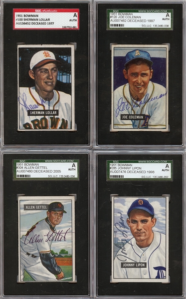 Signed 1951 Bowman Group (31)